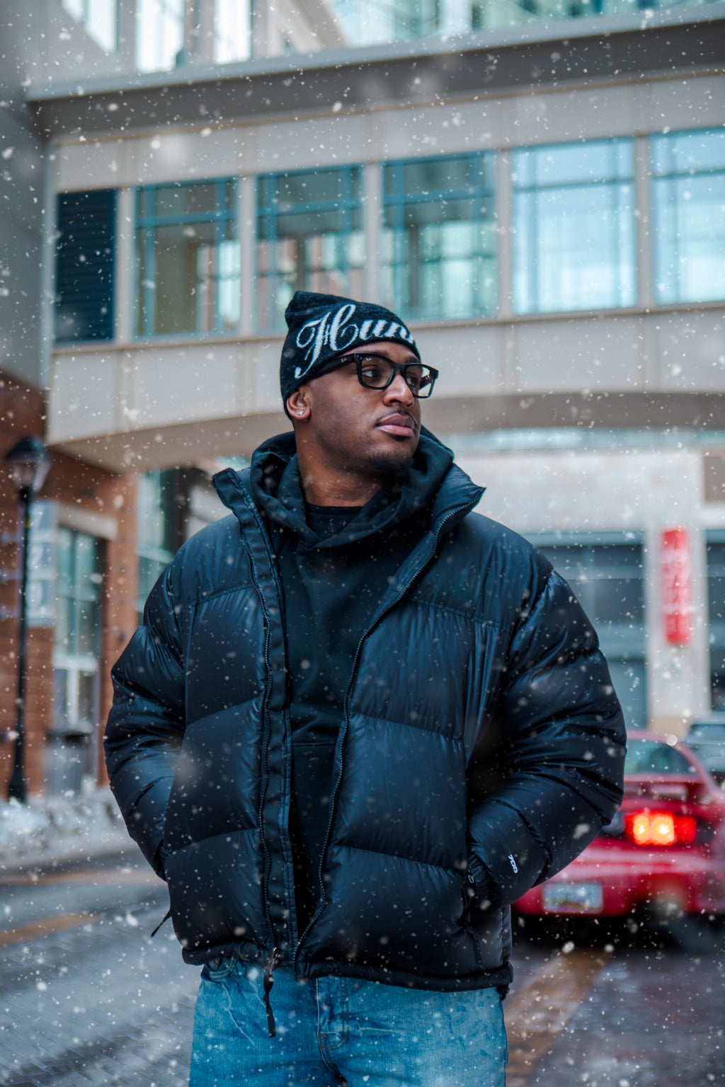 Cursive Mohair Beanie