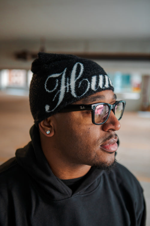 Cursive Mohair Beanie