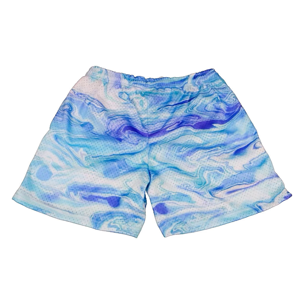 “Marble Mesh Shorts”